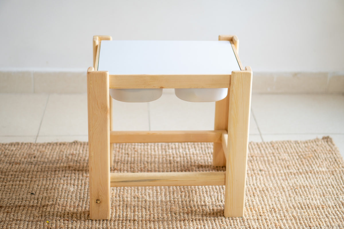 White Cover & Chalkboard (Mini-Sensory Table)